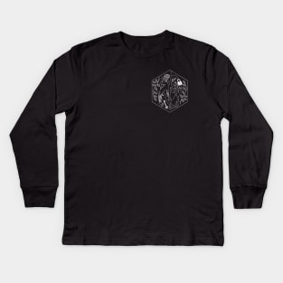 D&D Class Badge: Warlock Kids Long Sleeve T-Shirt